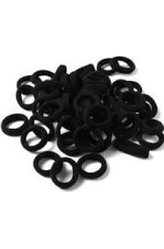 Rubber Band Black Pony Round Hair Band