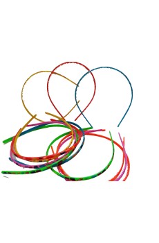 Multicolor Mixed Color Plastic Hair Bands