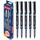 Reynolds TRIMAX 1 BLUE, 1 BLACKI Lightweight Roller Pen With Comfortable Grip for Extra Smooth Writing